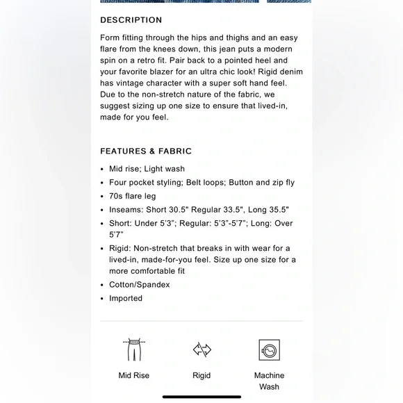 Express Blue Flare & Wide Leg Jeans - Picture 6 of 10